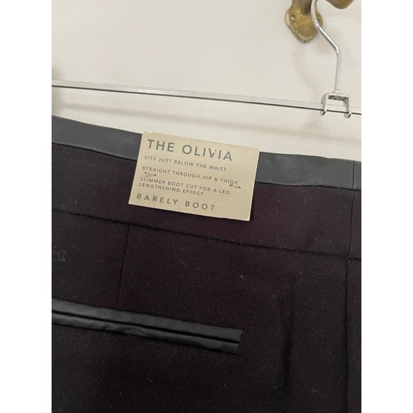 Metaphor The Olivia Pants Womens 14 Black Mid Rise Slimmer Bootcut Slash Pocket - Picture 3 of 6